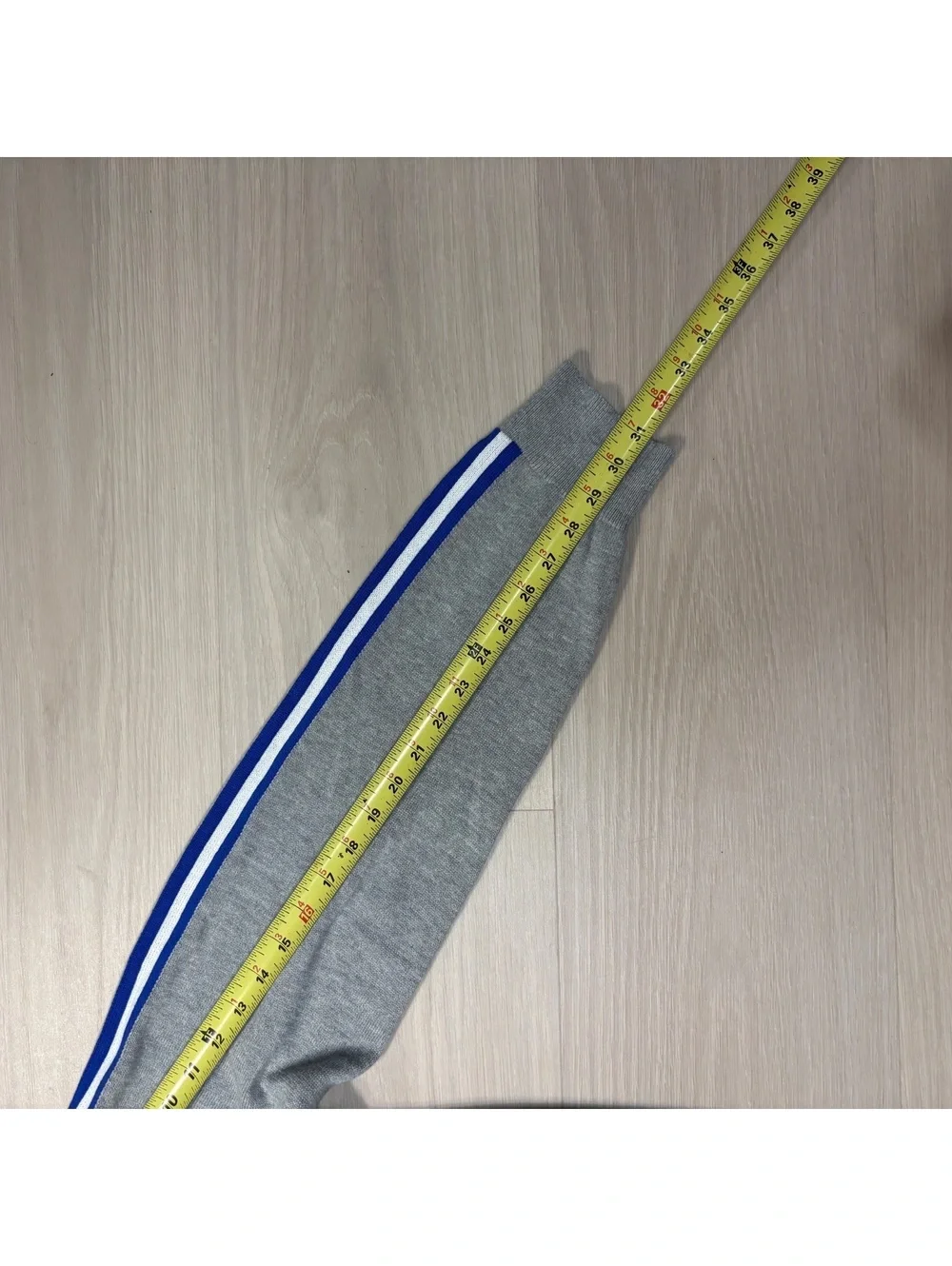 Preppy vintage Y2K banana republic zip up gray with blue and white strip coat